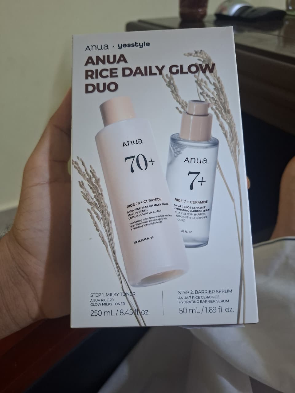 Anua Rice Daily Glow Duo – Toner & Serum Set